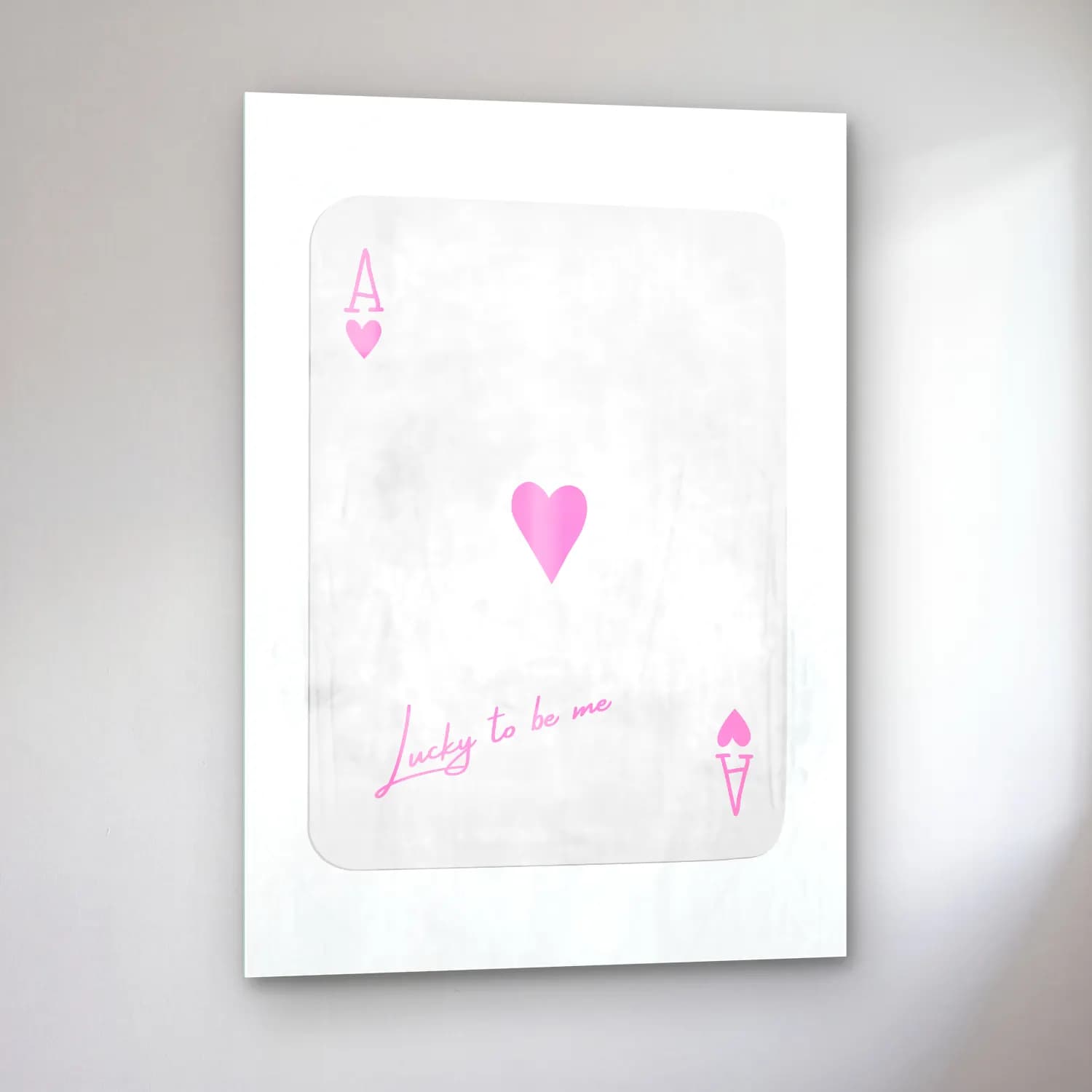 Pastel Söz Posteri No. 58 cam tablo — sol açıdan görünüm