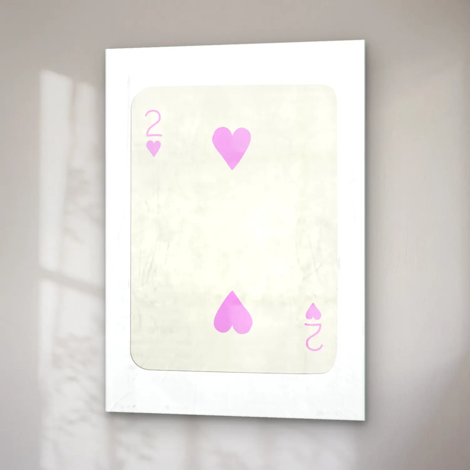 Pastel Rakamlar No. 13 cam tablo — sağ açıdan görünüm