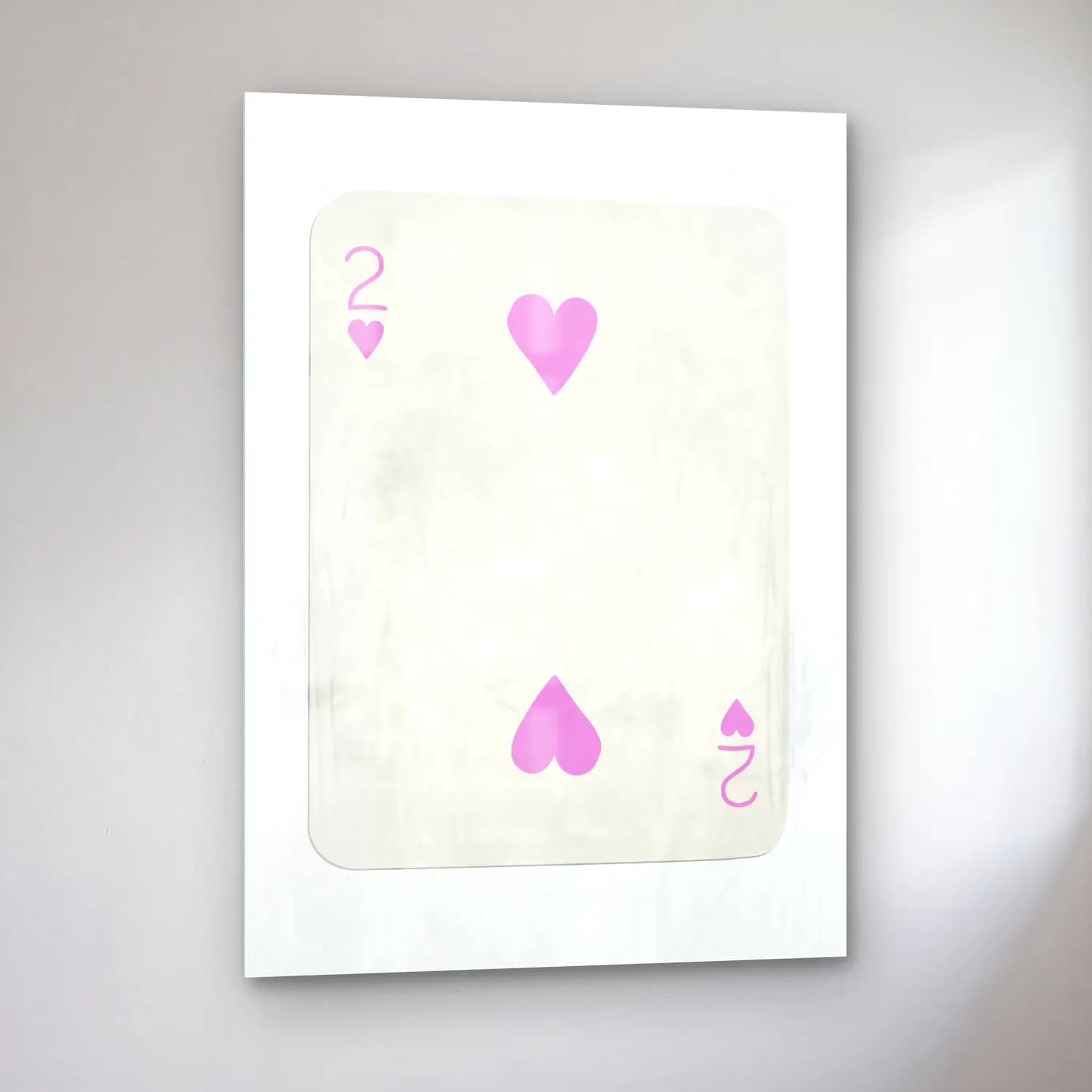 Pastel Rakamlar No. 13 cam tablo — sol açıdan görünüm