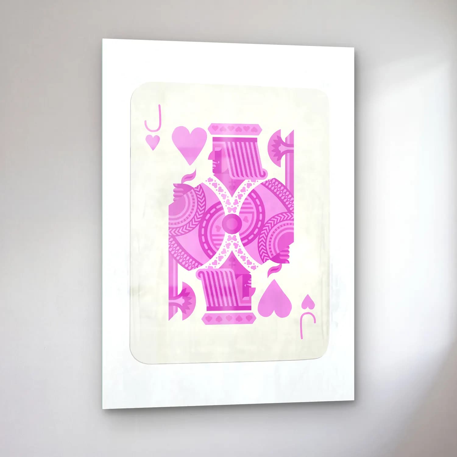 Pastel Tenis No. 7 cam tablo — sol açıdan görünüm