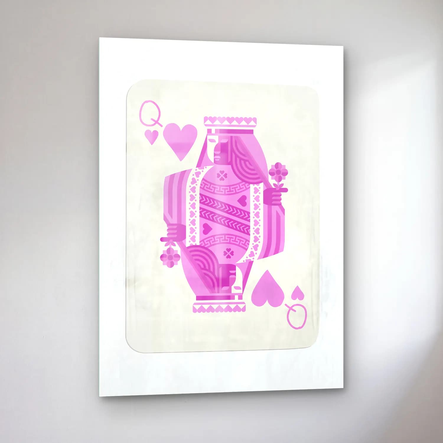 Pastel Tenis No. 8 cam tablo — sol açıdan görünüm