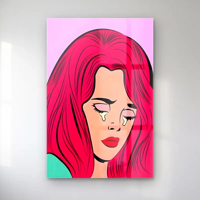 Pop Art Moda İllüstrasyonu No. 13 cam tablo — Pop Art Moda İllüstrasyonu No. 13 — pop art moda i̇llüstrasyonu