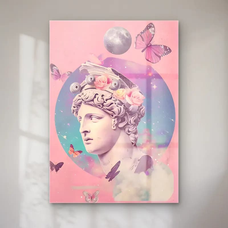 Pastel Mitolojik Sahne No. 7 cam tablo — Pastel Mitolojik Sahne No. 7 — pastel mitolojik sahne