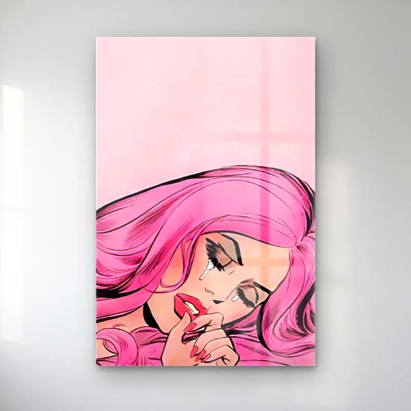 Pop Art Moda İllüstrasyonu No. 15 cam tablo — Pop Art Moda İllüstrasyonu No. 15 — pop art moda i̇llüstrasyonu