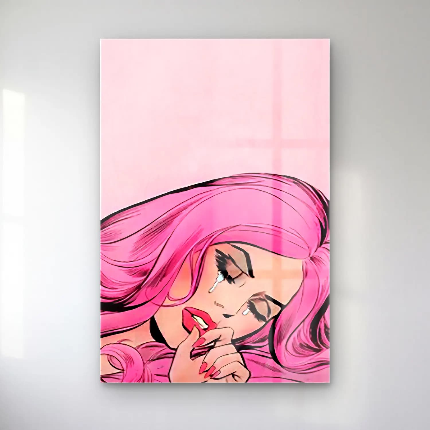 Pop Art Moda İllüstrasyonu No. 15 cam tablo — Pop Art Moda İllüstrasyonu No. 15 — pop art moda i̇llüstrasyonu