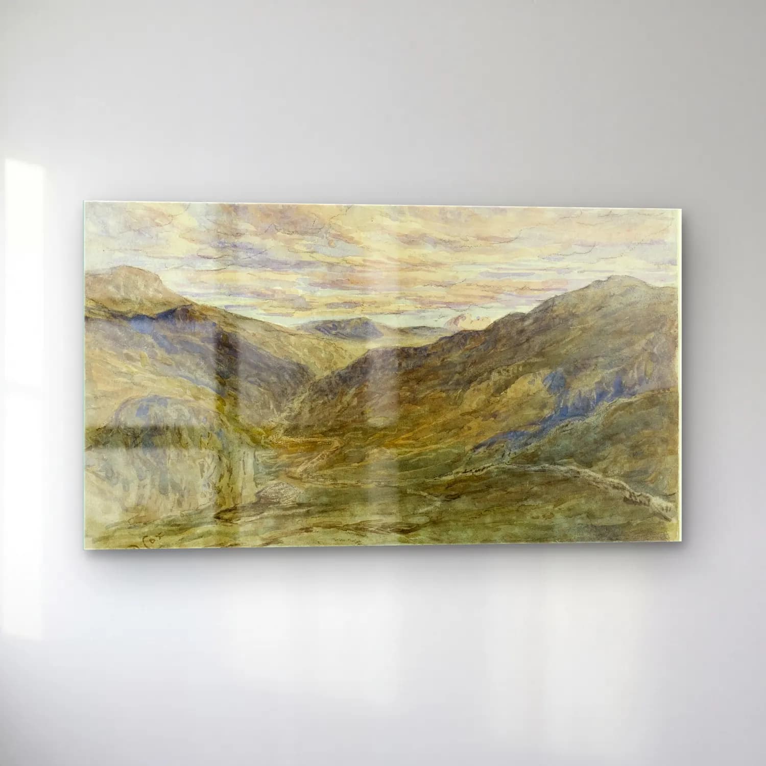 David Cox – View in Wales cam tablo — sol açıdan görünüm