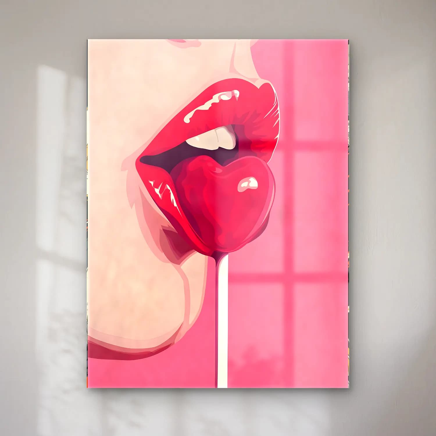 Pop Art Dondurma No. 5 cam tablo — Pop Art Dondurma No. 5 — pop art dondurma