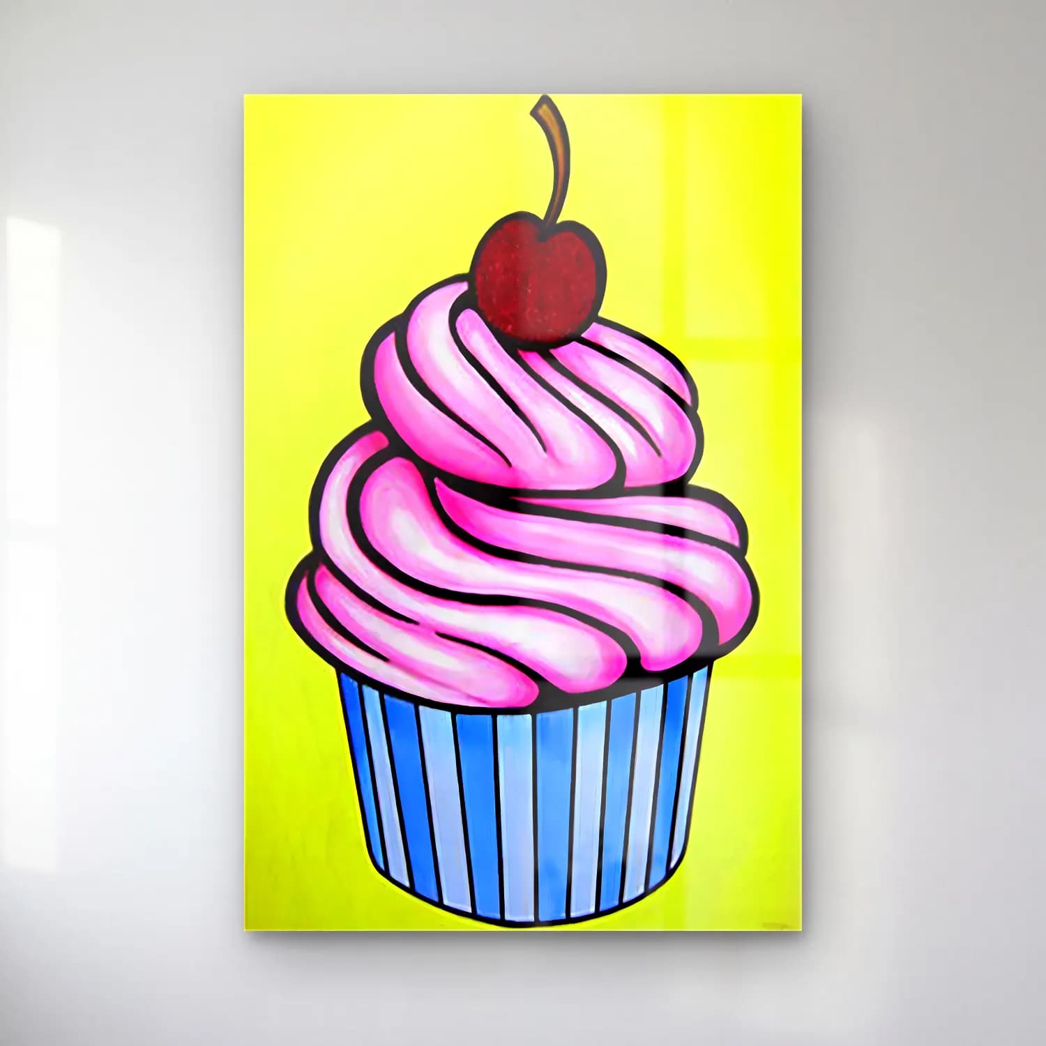 Pop Art Dondurma No. 6 cam tablo — Pop Art Dondurma No. 6 — pop art dondurma