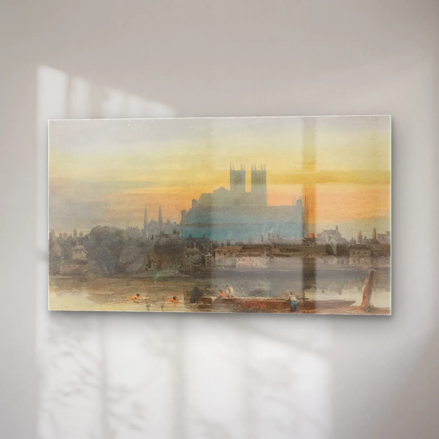 David Cox – Westminster from Lambeth (circa 1813) cam tablo — sağ açıdan görünüm