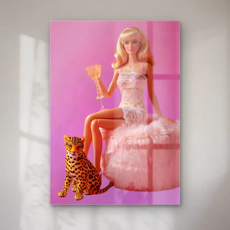 Pastel Leopar No. 25 cam tablo — Pastel Leopar No. 25 — pastel leopar