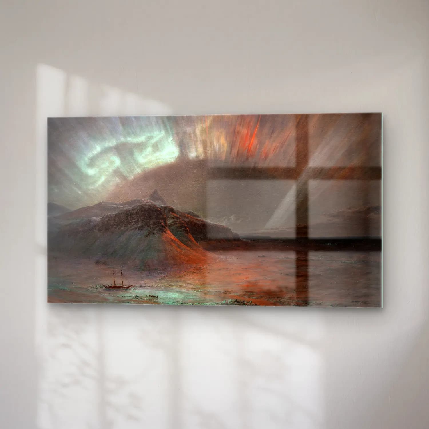 Frederic Edwin Church – Aurora Borealis cam tablo — sağ açıdan görünüm