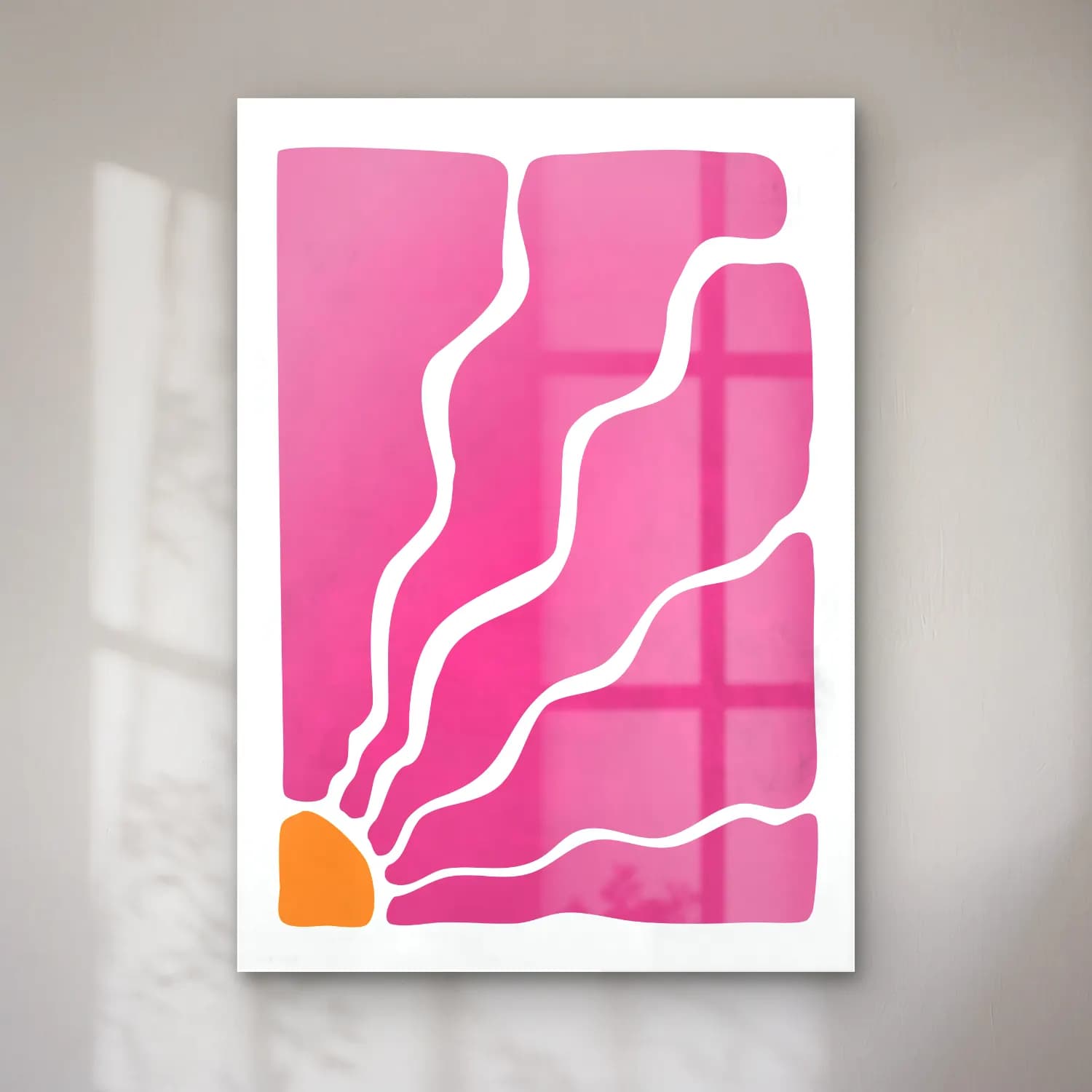 Pastel Dalgalı Çizgiler No. 6 cam tablo — Pastel Dalgalı Çizgiler No. 6 — pastel dalgalı çizgiler