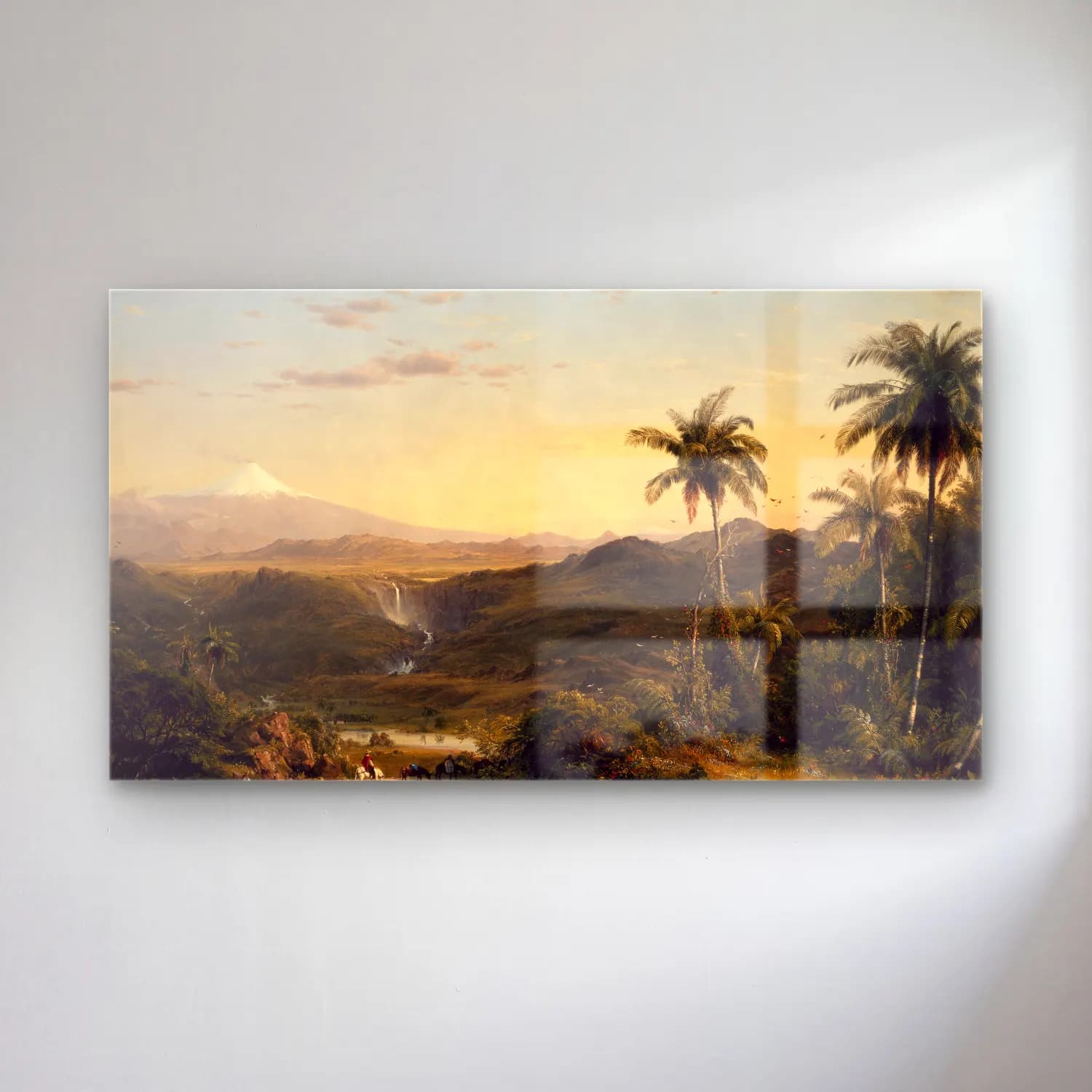 Frederic Edwin Church – Cotopaxi cam tablo — Frederic Edwin Church – Cotopaxi — yağlı boya dağ manzarası