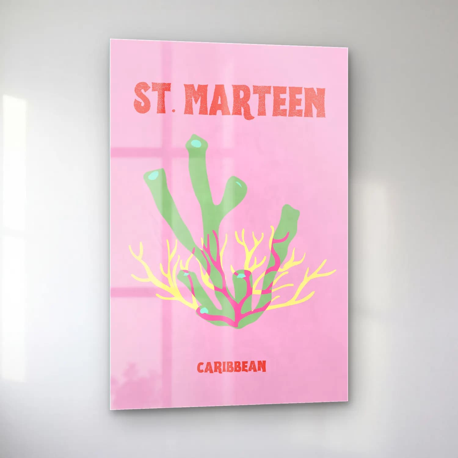 Pastel Anatomi Çizimi No. 5 cam tablo — sol açıdan görünüm
