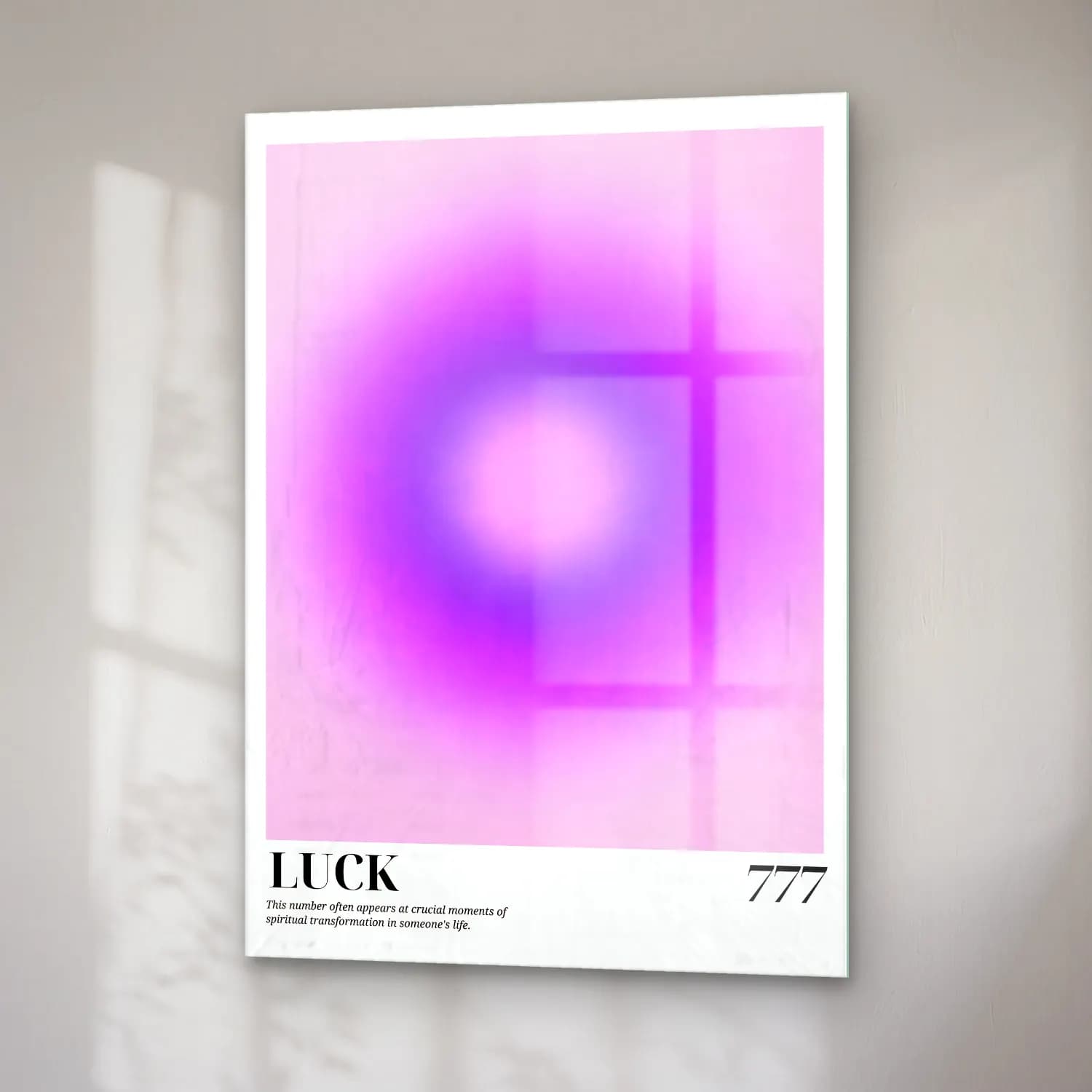 Pastel Renk Alanları No. 67 cam tablo — sağ açıdan görünüm
