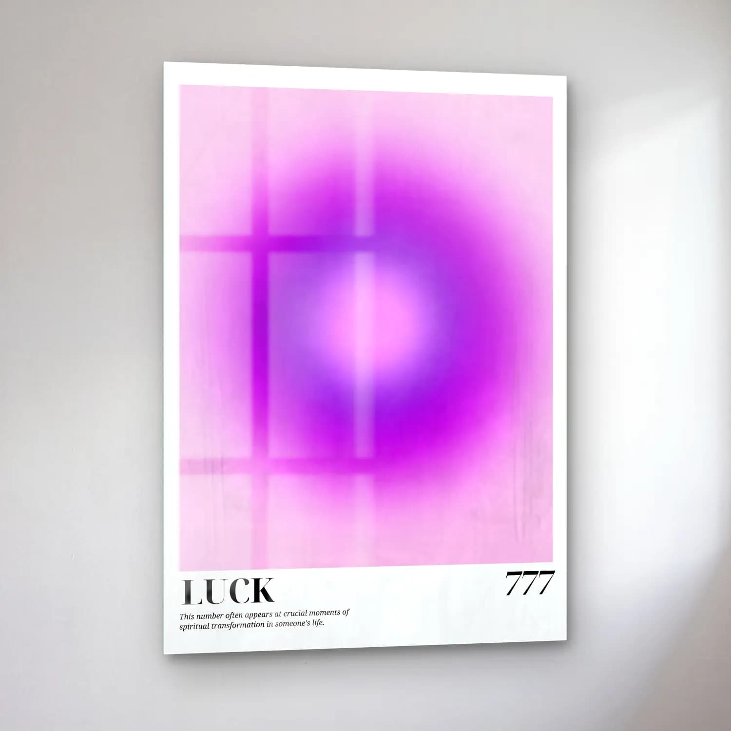 Pastel Renk Alanları No. 67 cam tablo — sol açıdan görünüm