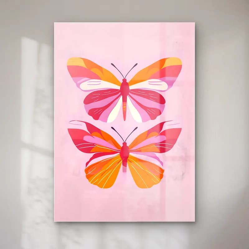 Pastel Kelebek No. 22 cam tablo — Pastel Kelebek No. 22 — pastel kelebek