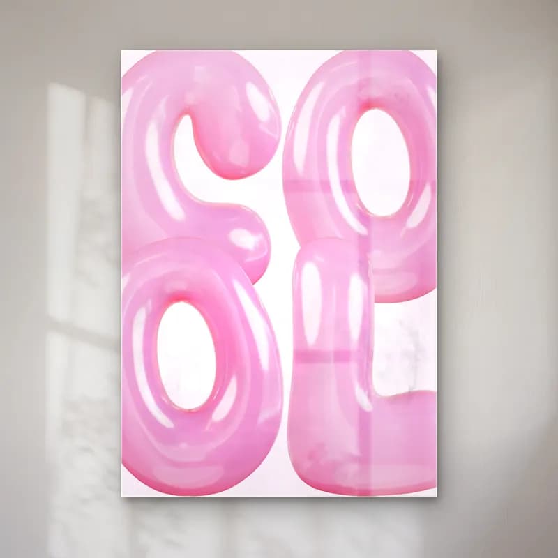 Pastel Harf Posteri No. 10 cam tablo — Pastel Harf Posteri No. 10 — pastel harf posteri