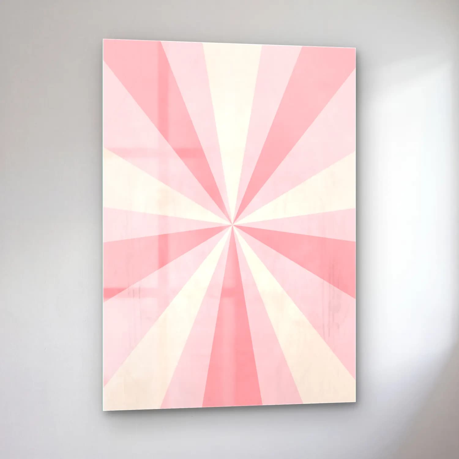 Pastel Fiyonk No. 39 cam tablo — sol açıdan görünüm
