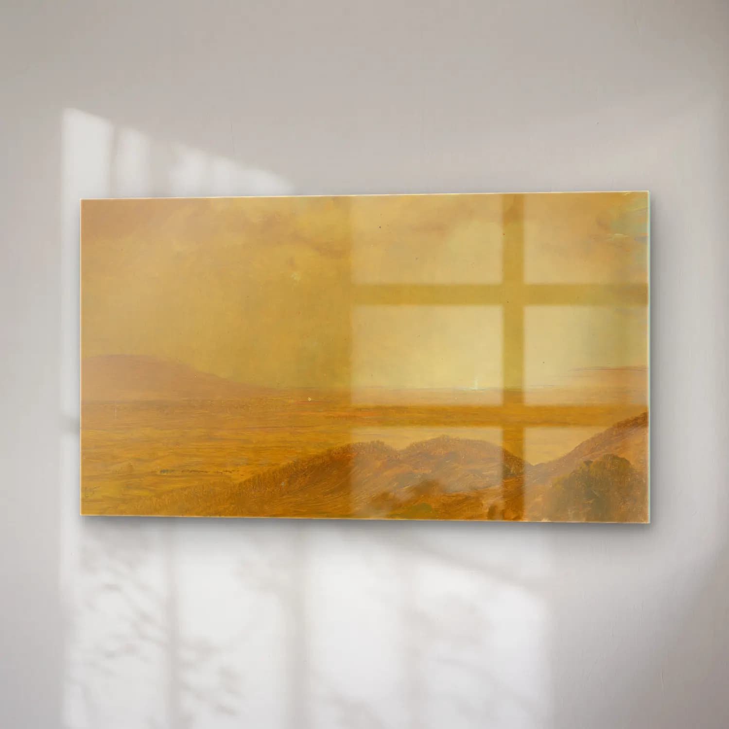 Frederic Edwin Church – Landscape VIII cam tablo — sağ açıdan görünüm