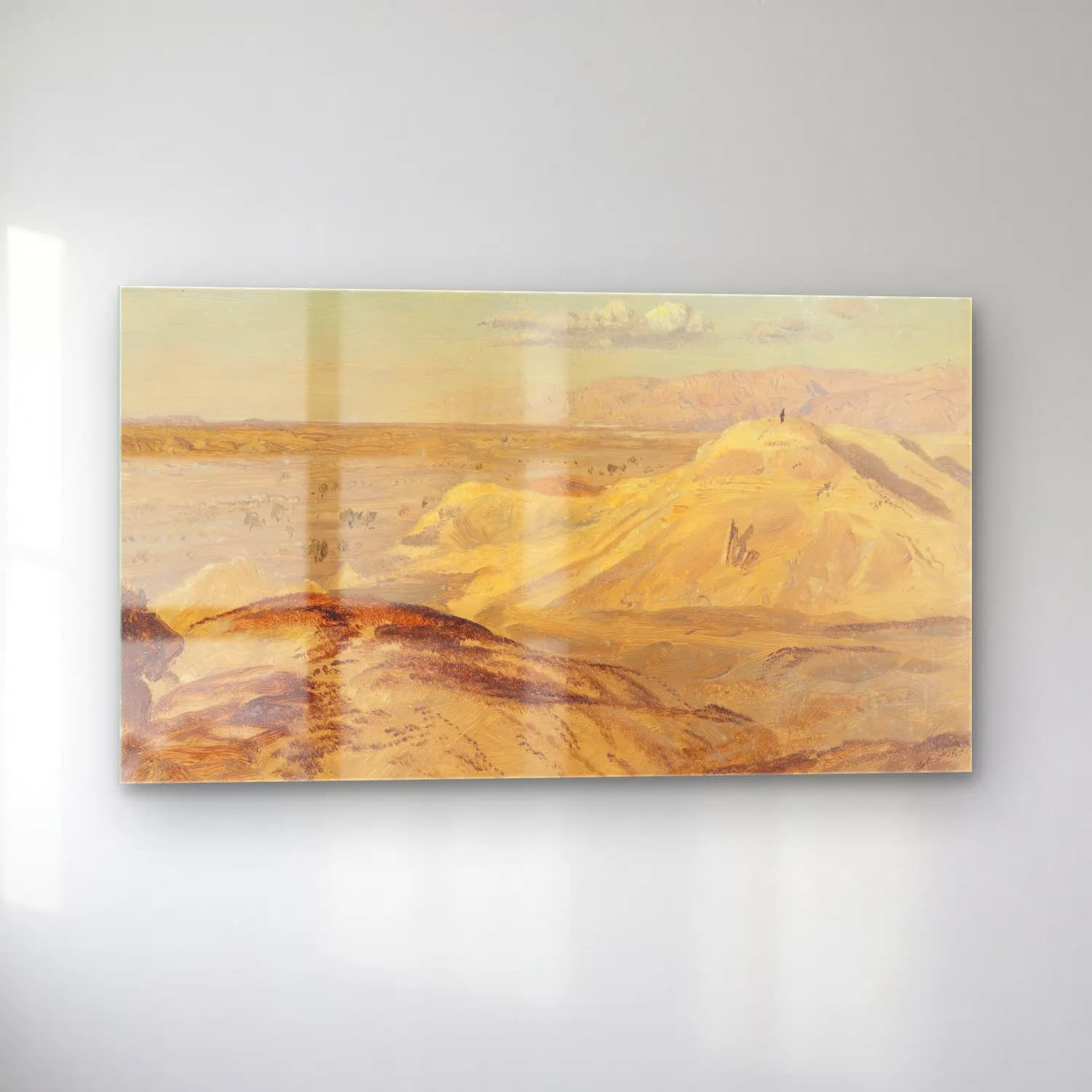 Frederic Edwin Church – Landscape near Petra cam tablo — sol açıdan görünüm