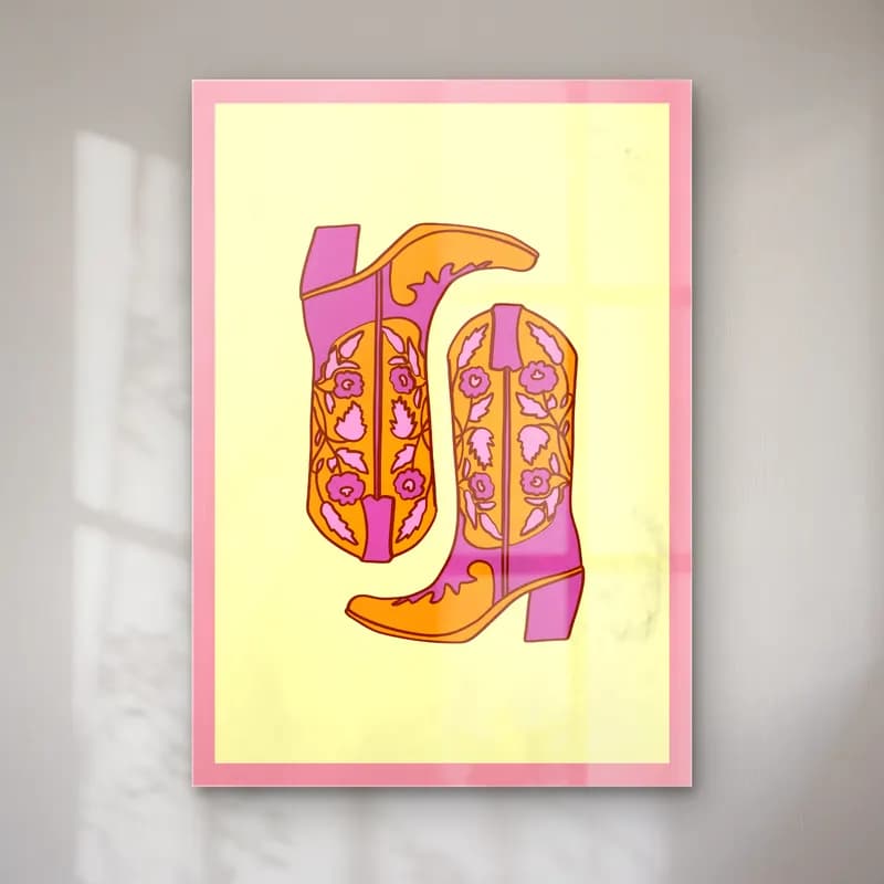 Retro Topuklu Ayakkabı ve Çanta No. 6 cam tablo — Retro Topuklu Ayakkabı ve Çanta No. 6 — retro topuklu ayakkabı ve çanta