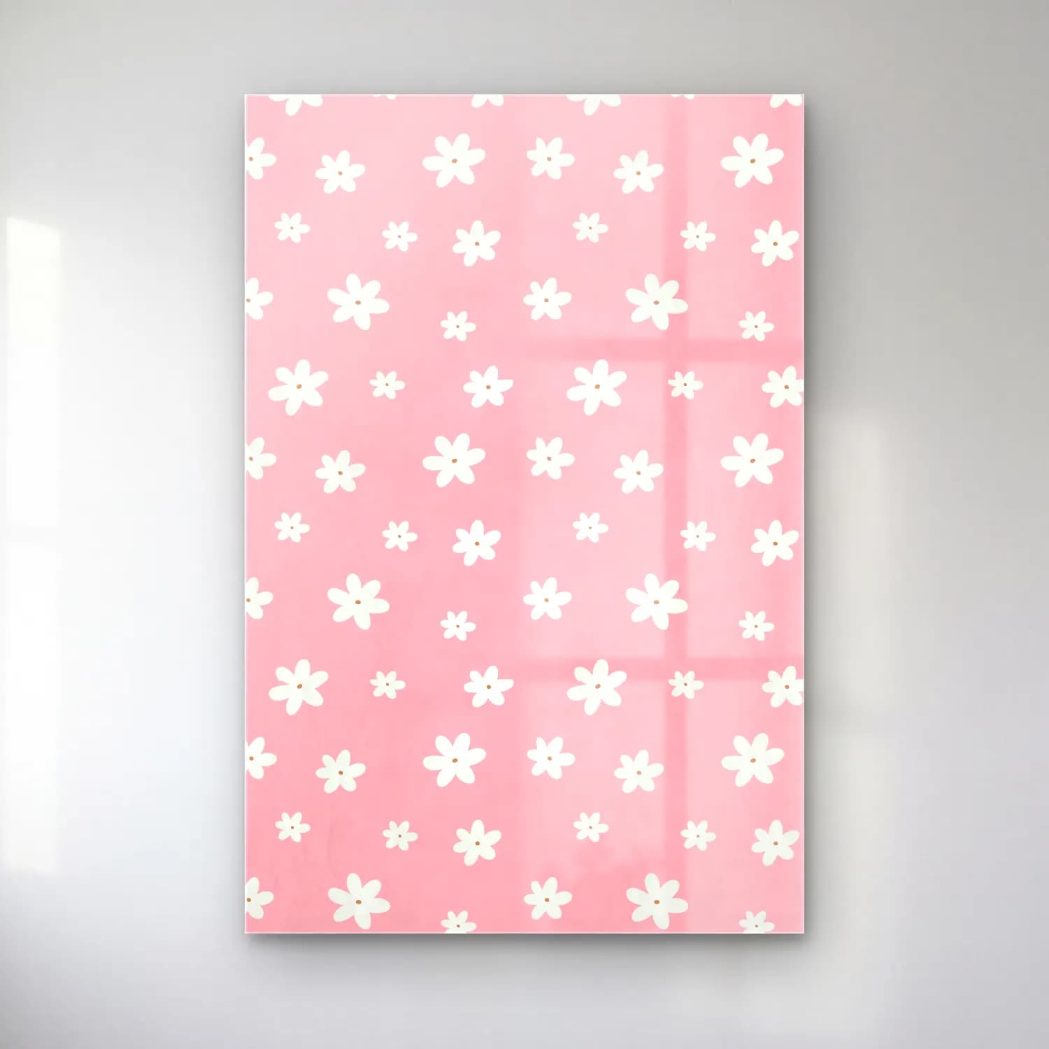 RETRO - TRENDY – Çiçek Deseni No. 11 cam tablo — RETRO - TRENDY – Çiçek Deseni No. 11 — pastel çiçek deseni