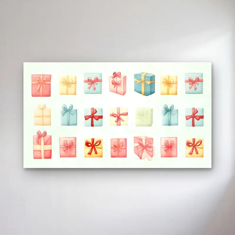 Pastel Hediye Paketleri – Pastel Tonlar cam tablo — Pastel Hediye Paketleri – Pastel Tonlar — pastel hediye paketleri