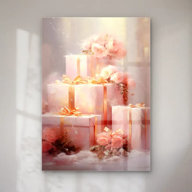 Pastel Hediye Paketleri No. 23 cam tablo — Pastel Hediye Paketleri No. 23 — pastel hediye paketleri