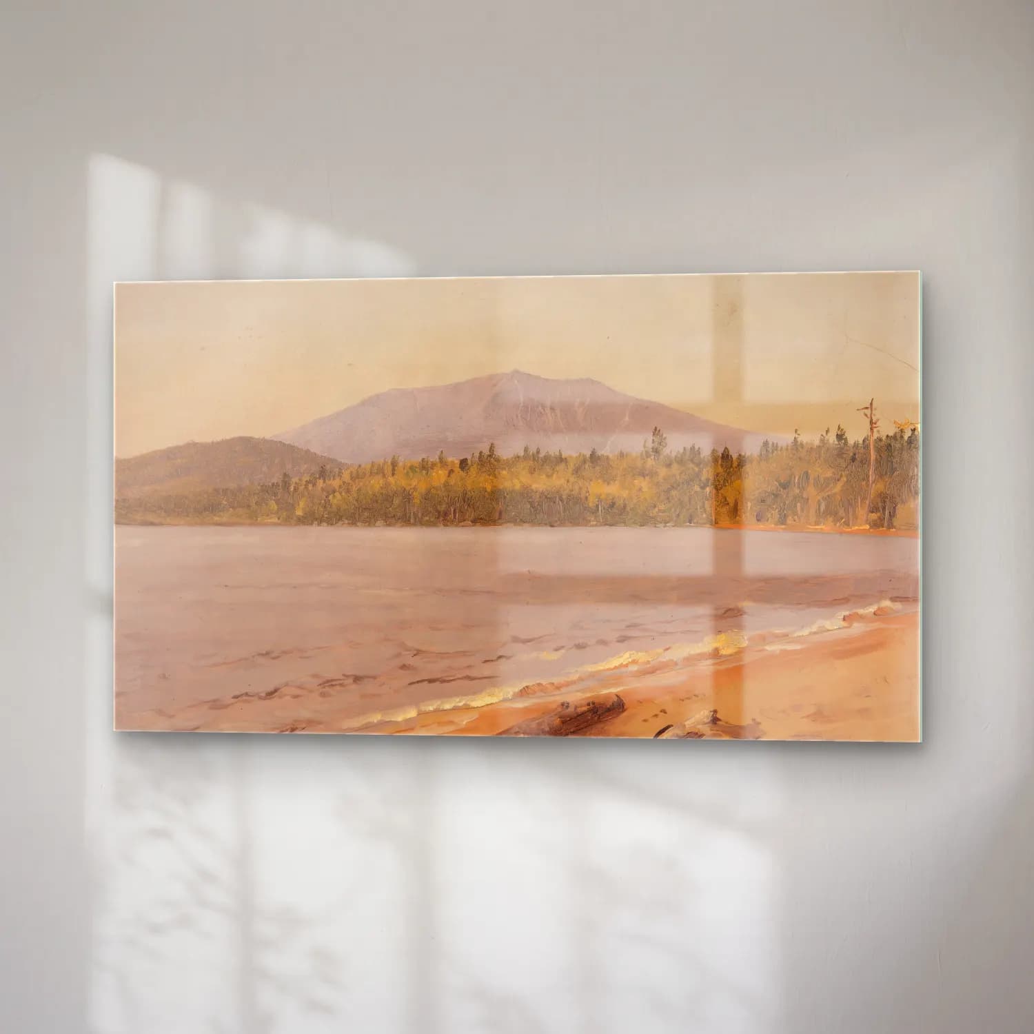 Frederic Edwin Church – Mt. Katahdin from Togue Pond (possibly 1878) cam tablo — sağ açıdan görünüm