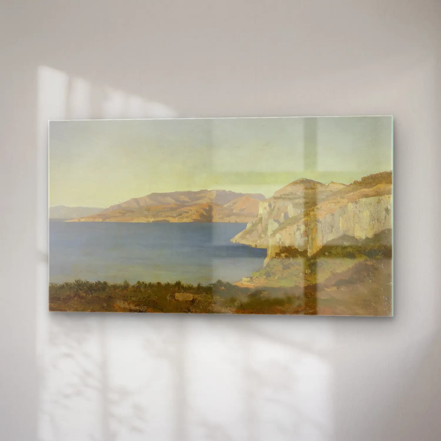 Henri-Joseph Harpignies – La Côte d’Azur, baie sur la Méditerranée cam tablo — sağ açıdan görünüm
