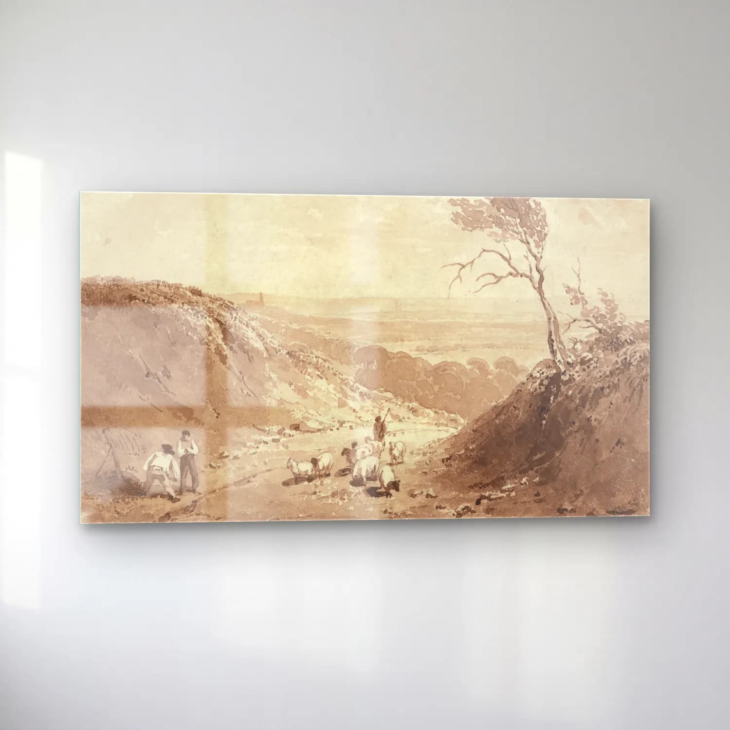 Richard Parkes Bonington – Road Workers, near Lillebonne cam tablo — sol açıdan görünüm