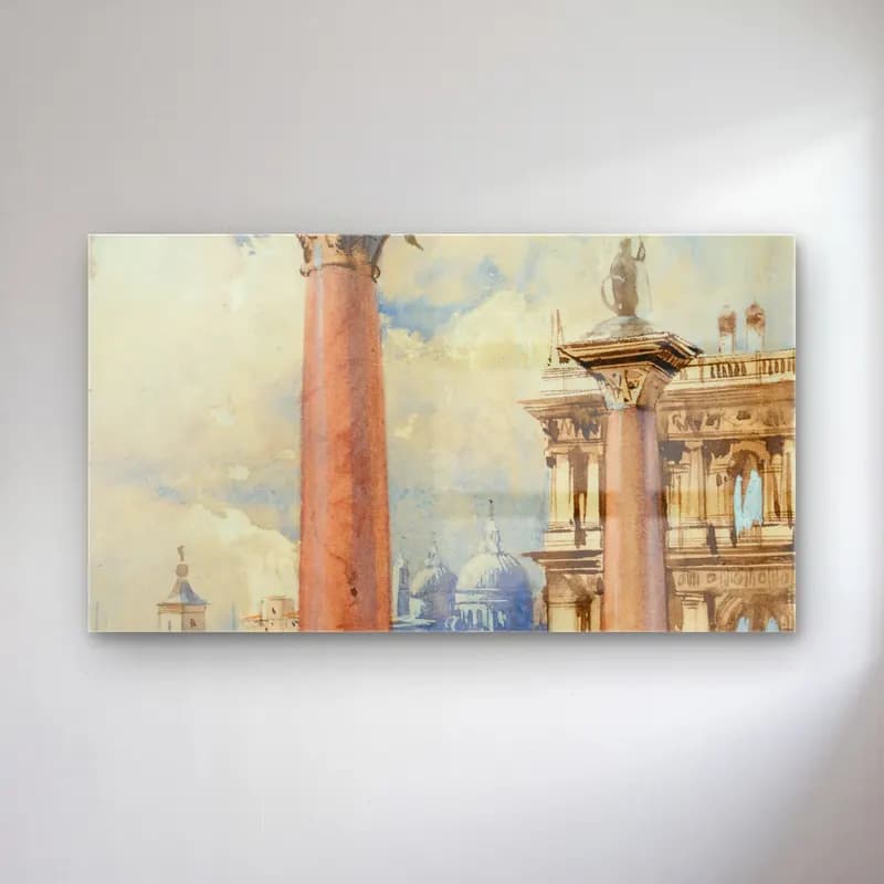 Richard Parkes Bonington – The Piazzetta, Venice cam tablo — Richard Parkes Bonington – The Piazzetta, Venice — suluboya roma