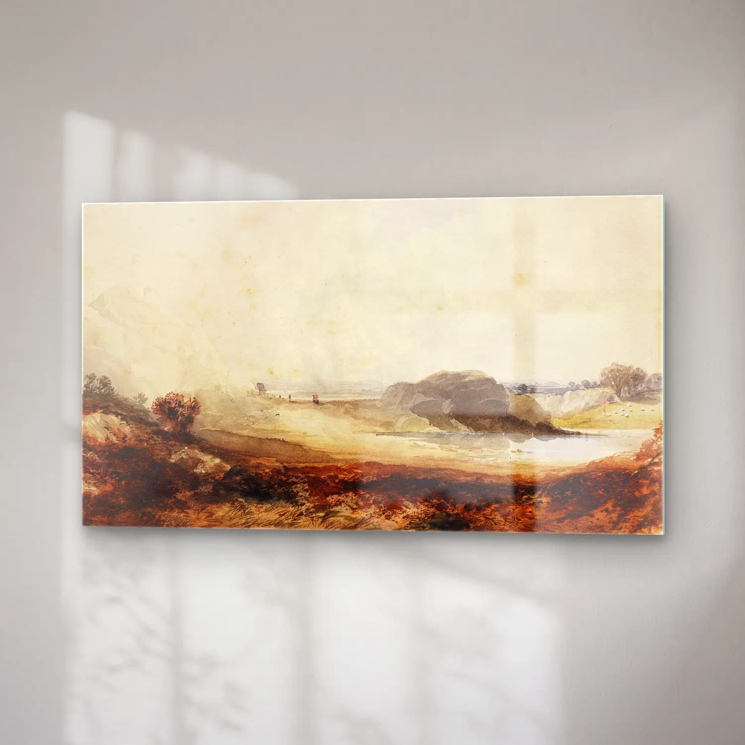 Thomas Moran – Alpine Landscape cam tablo — sağ açıdan görünüm