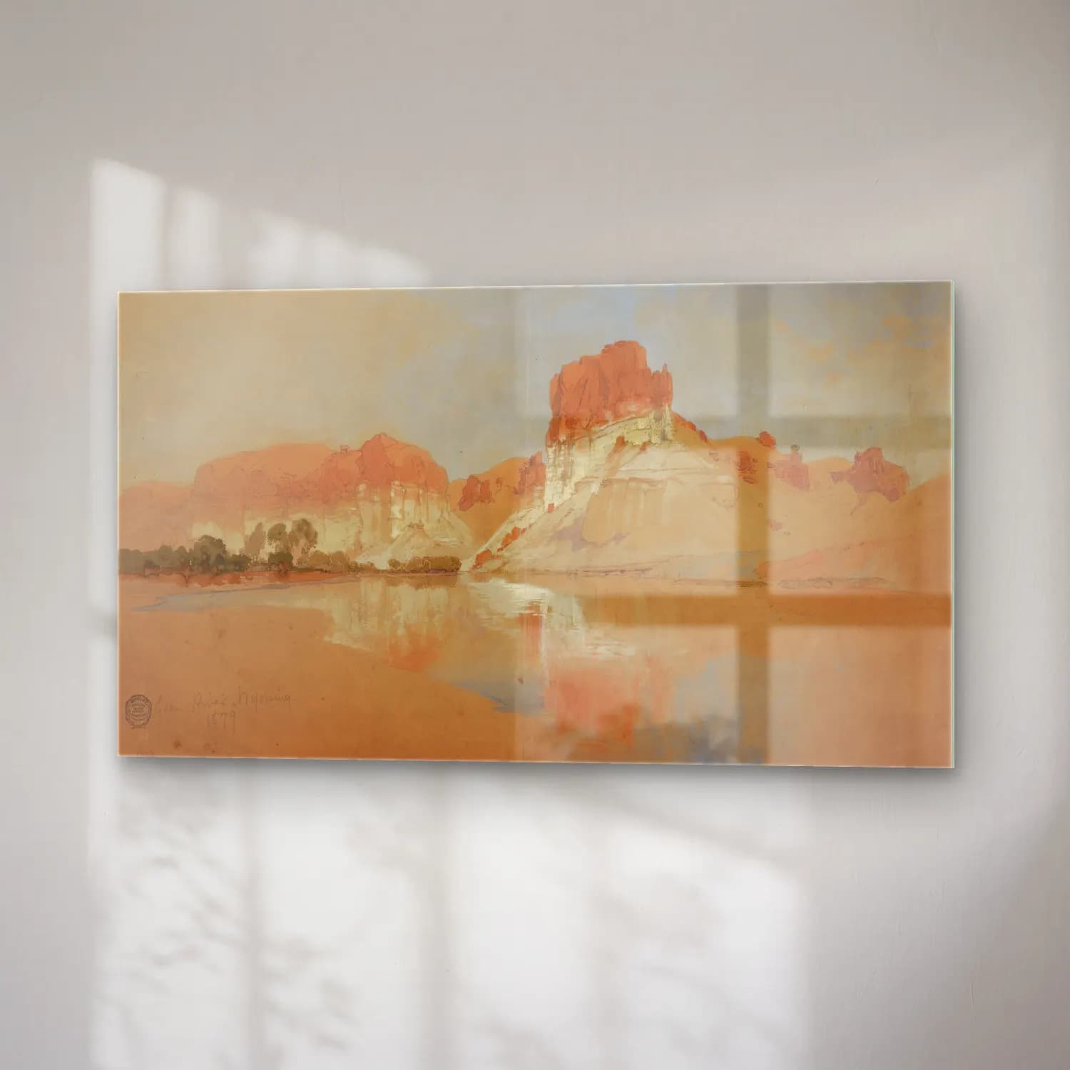 Thomas Moran – Green River, Wyoming Territory cam tablo — sağ açıdan görünüm