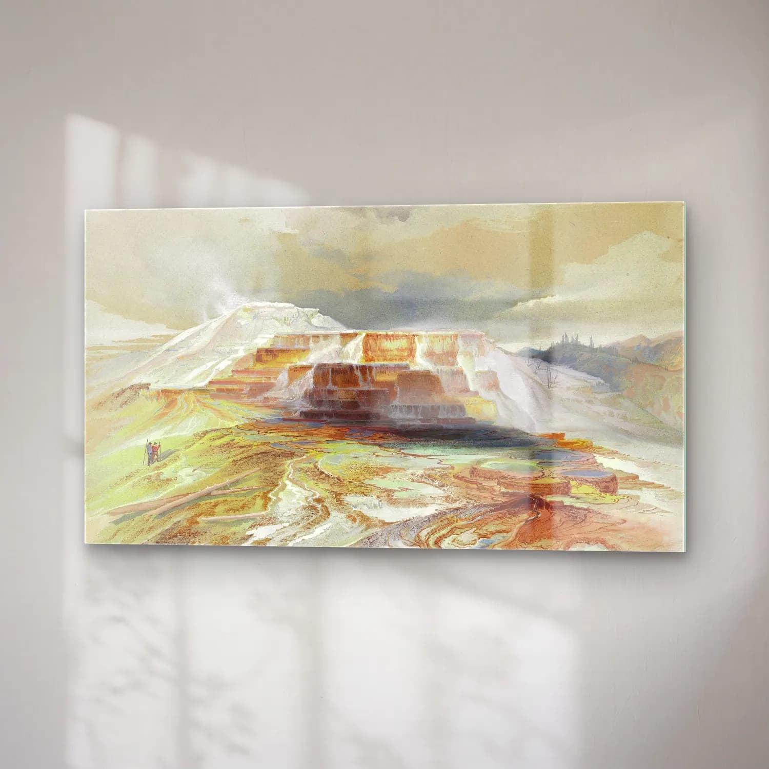Thomas Moran – Hot Springs of Gardiner’s River, Yellowstone cam tablo — sağ açıdan görünüm