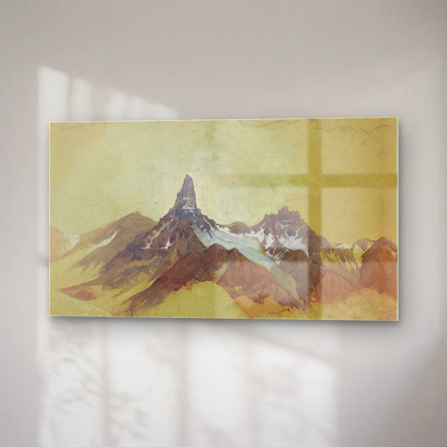 Thomas Moran – Index Peak, Clark’s Fork, Wyoming cam tablo — sağ açıdan görünüm