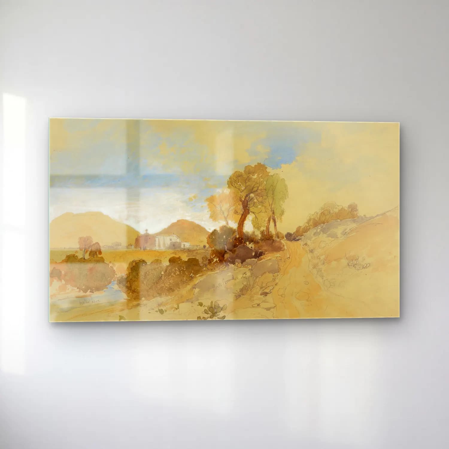 Thomas Moran – Near San Francisco, Mexico cam tablo — sol açıdan görünüm