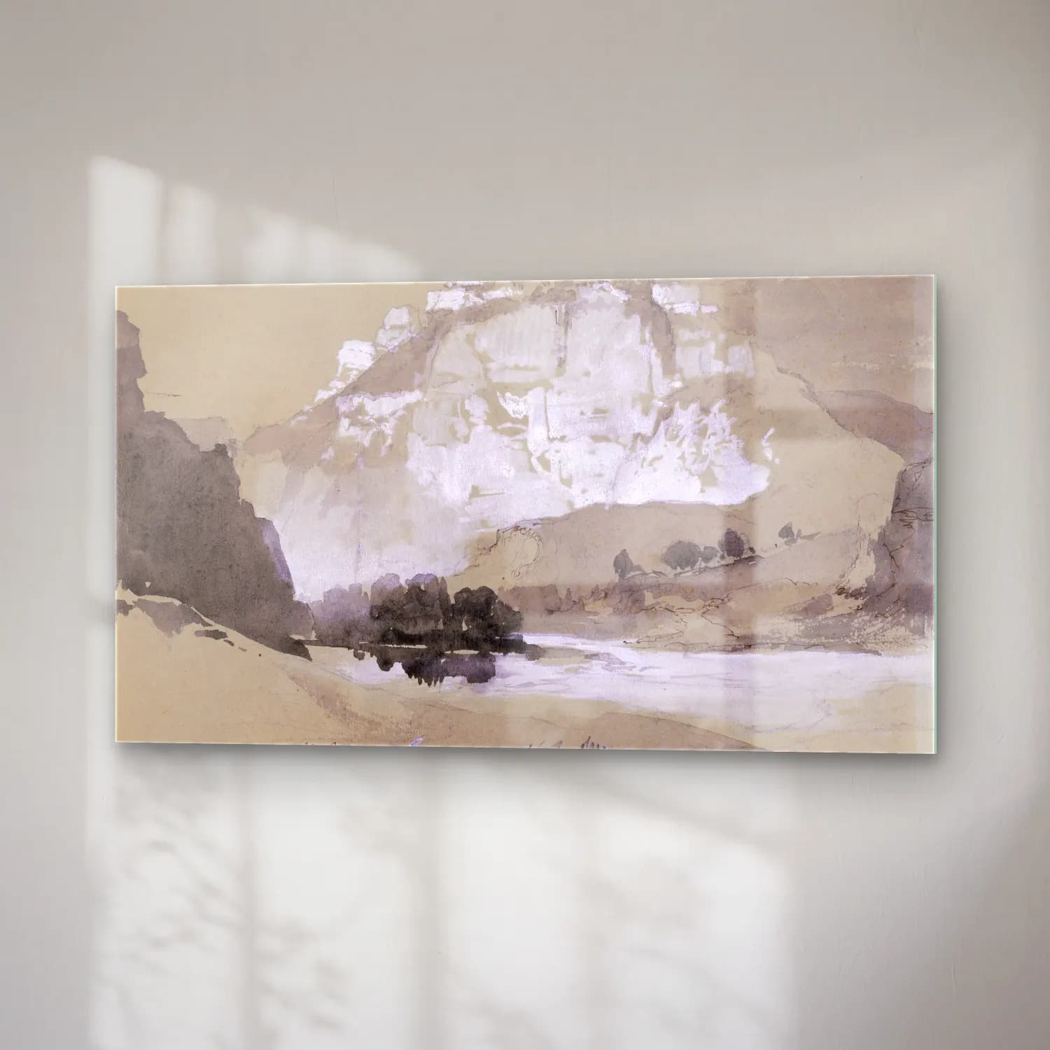 Thomas Moran – The Cañon Of The Belle Fourche, Wyoming cam tablo — sağ açıdan görünüm
