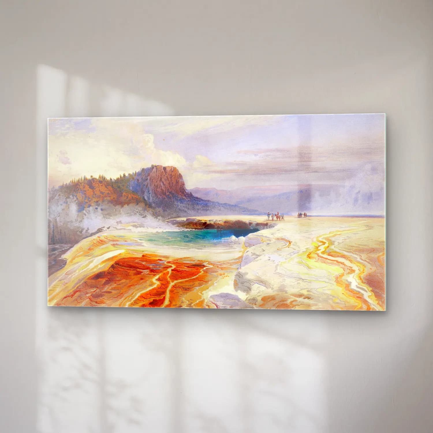 Thomas Moran – The Great Blue Spring of the Lower Geyser Basin,… cam tablo — sağ açıdan görünüm