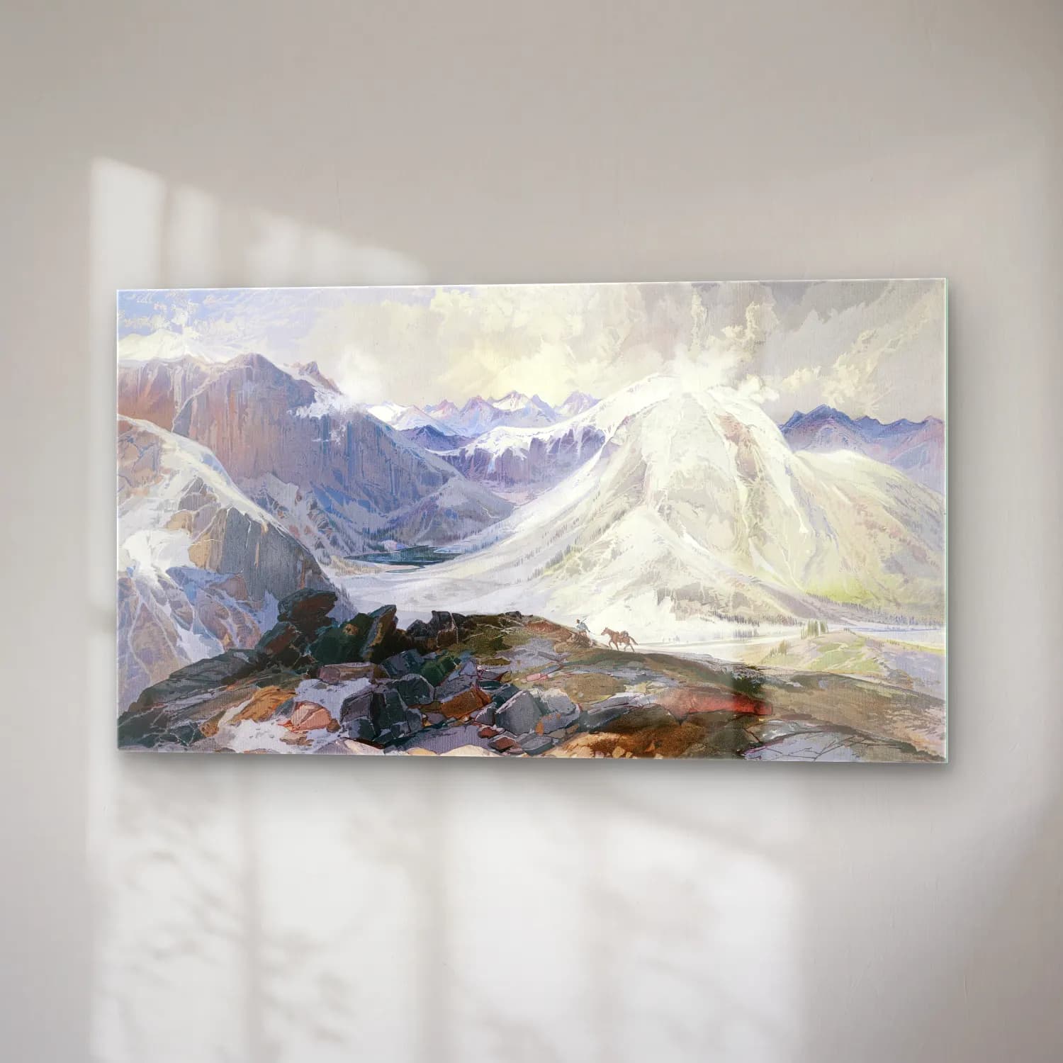 Thomas Moran – The Mosquito Trail, Rocky Mountains of Colorado, Elevation… cam tablo — sağ açıdan görünüm