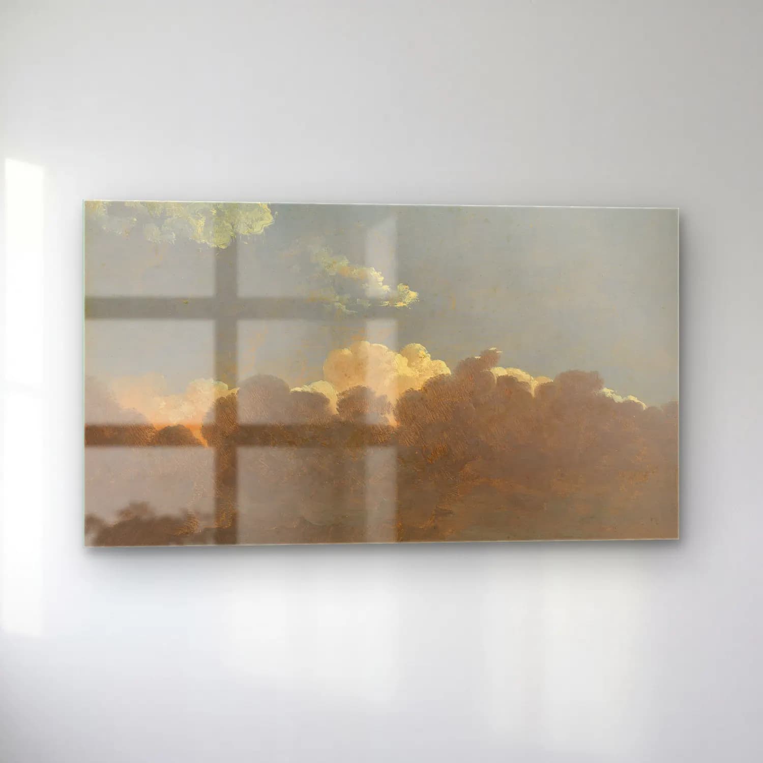 Simon Denis – Cloud Study (Distant Storm) (ca. 1786–1806) cam tablo — sol açıdan görünüm