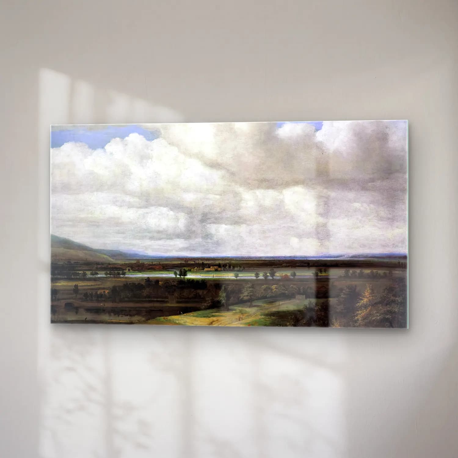 Philips Koninck – Panoramic Landscape with a Country Estate cam tablo — sağ açıdan görünüm