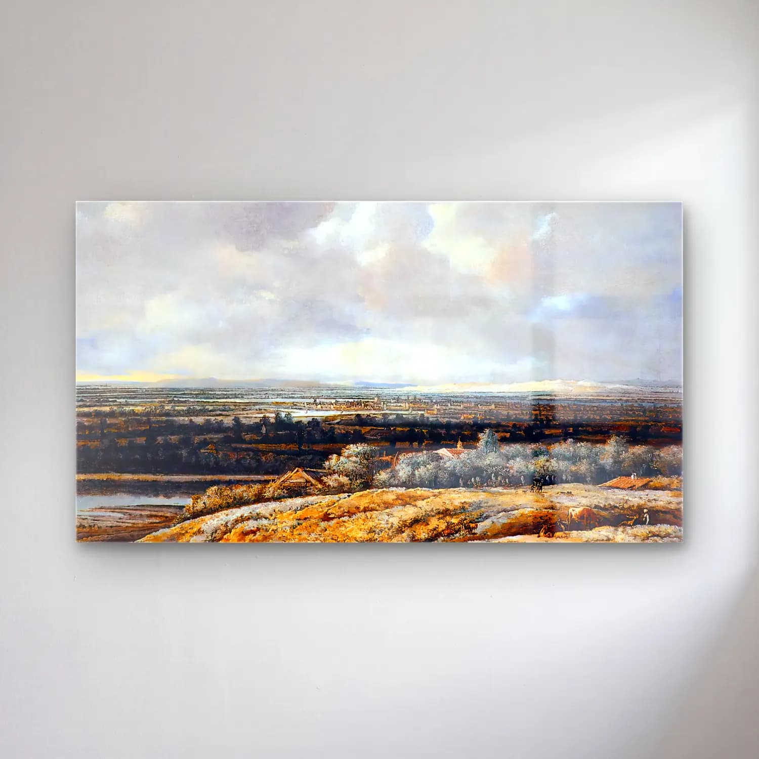 Philips Koninck – Panoramic View cam tablo — Philips Koninck – Panoramic View — yağlı boya soyut manzara