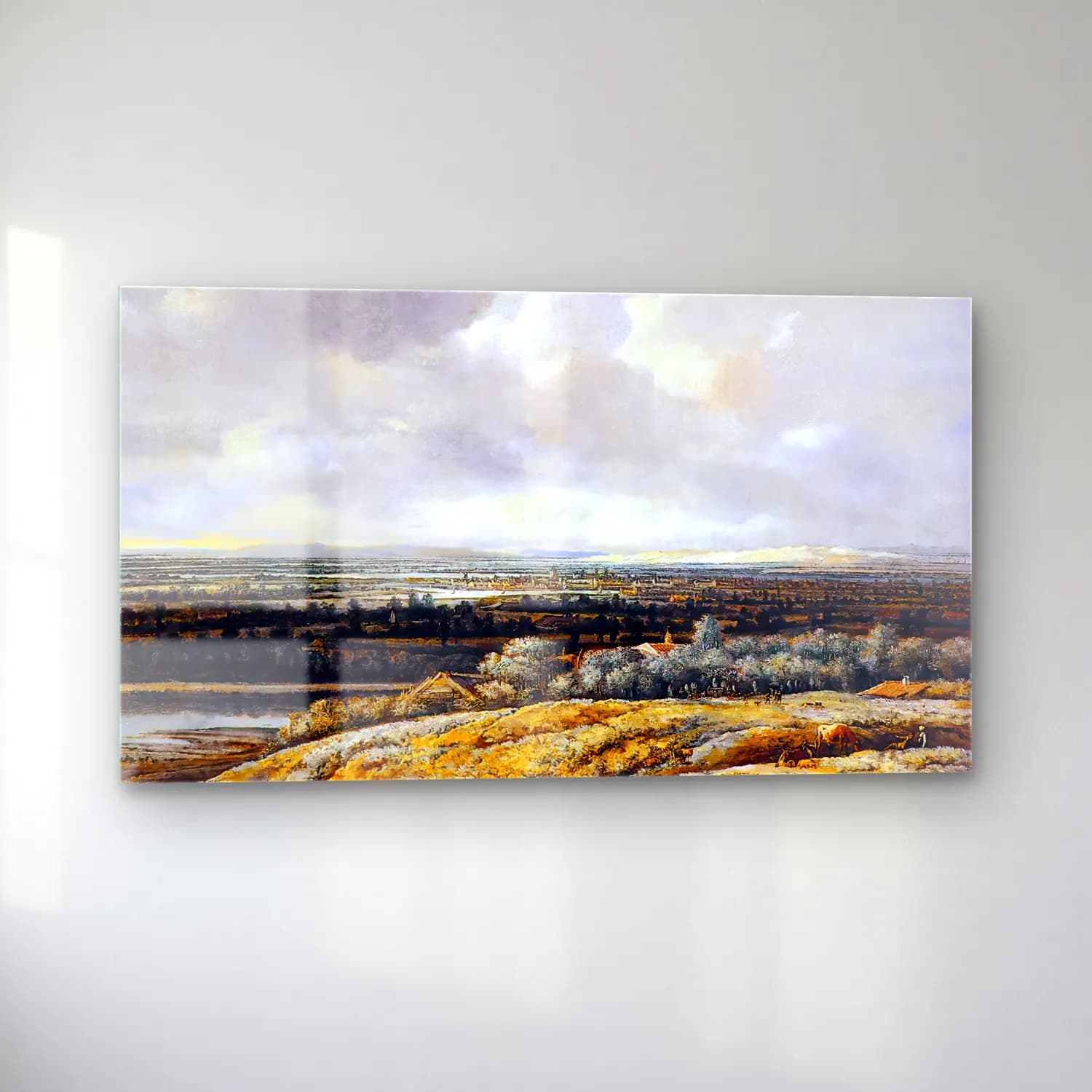 Philips Koninck – Panoramic View cam tablo — sol açıdan görünüm