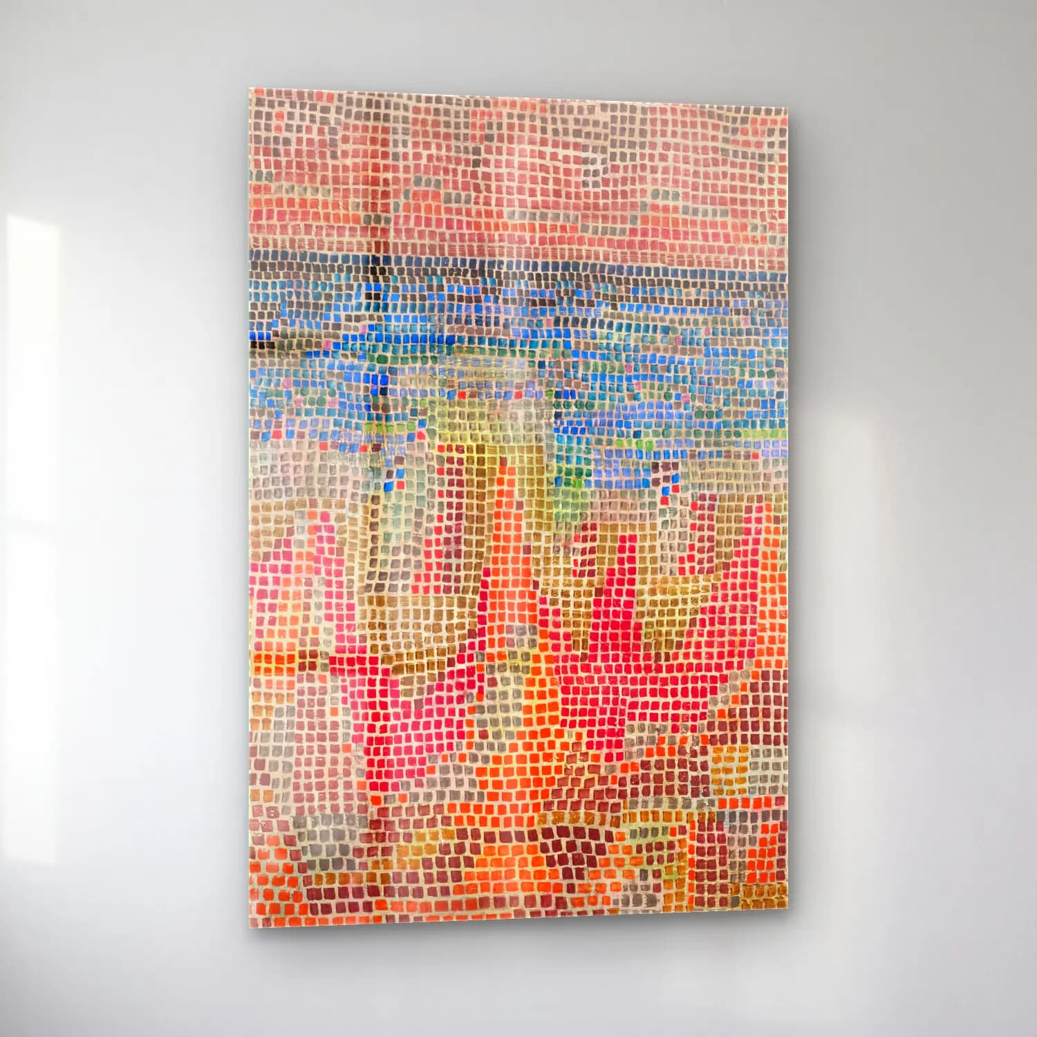 Paul Klee – Klippen am Meer cam tablo — sol açıdan görünüm