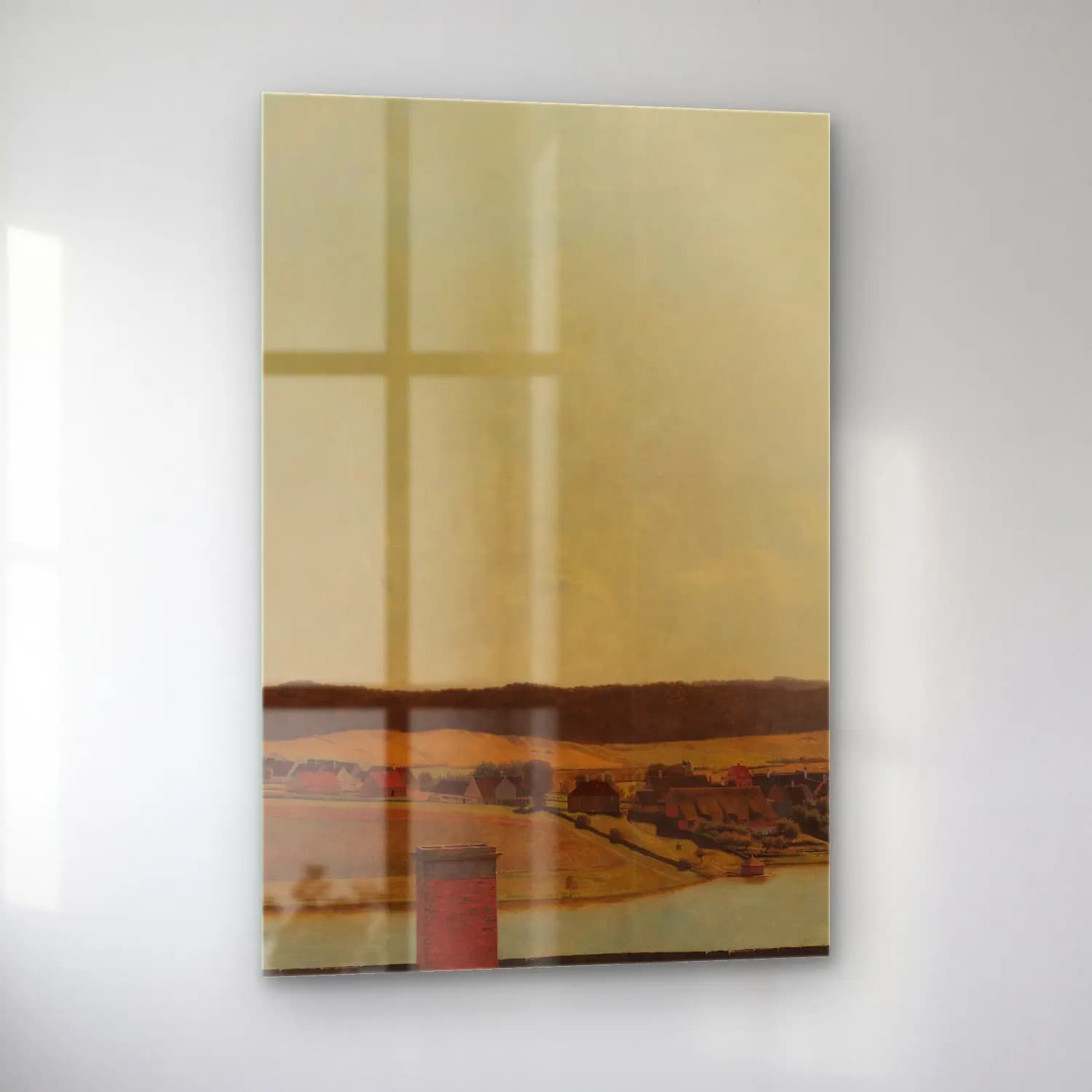 Christen Købke – Roof Ridge of Frederiksborg Castle with View of Lake, Town… cam tablo — sol açıdan görünüm