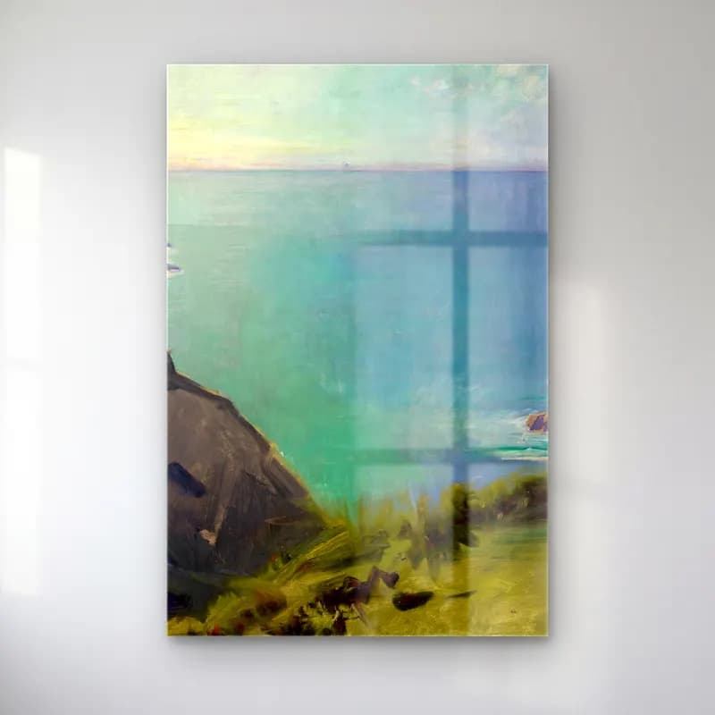 Abbott Handerson Thayer – Cornish Headlands cam tablo — Abbott Handerson Thayer – Cornish Headlands — yağlı boya i̇talyan sahili