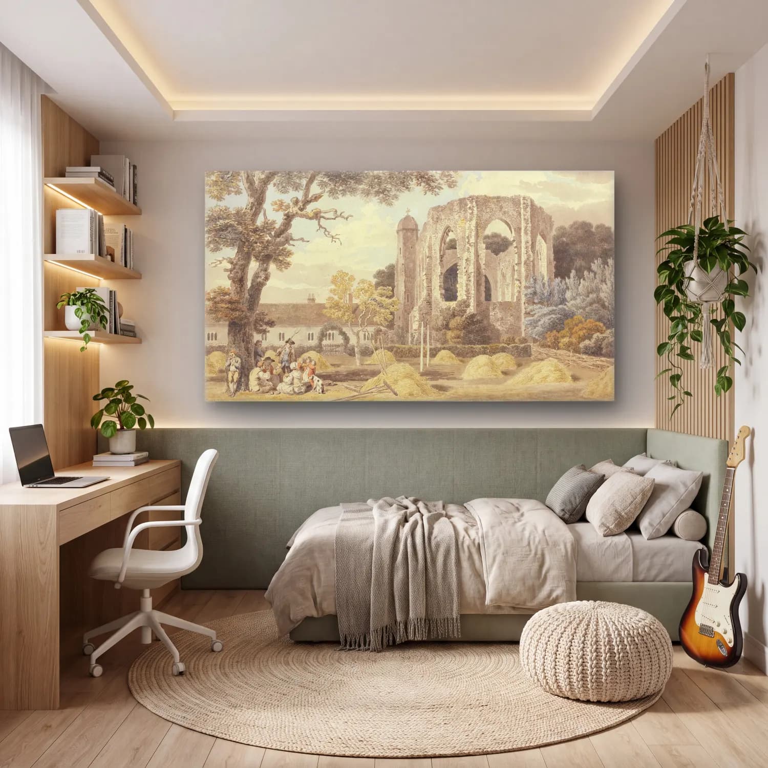 Michael Angelo Rooker – The Chapel of the Greyfriars Monastery, Winchester cam tablo — genç odasında