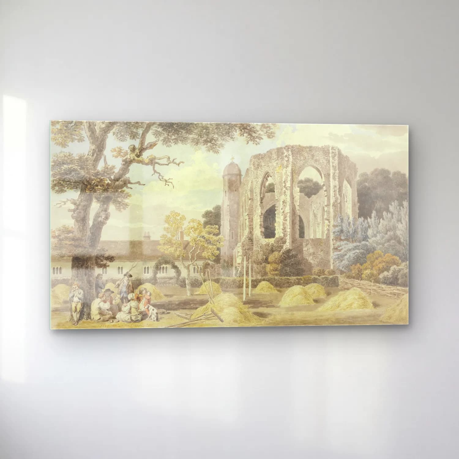 Michael Angelo Rooker – The Chapel of the Greyfriars Monastery, Winchester cam tablo — sol açıdan görünüm